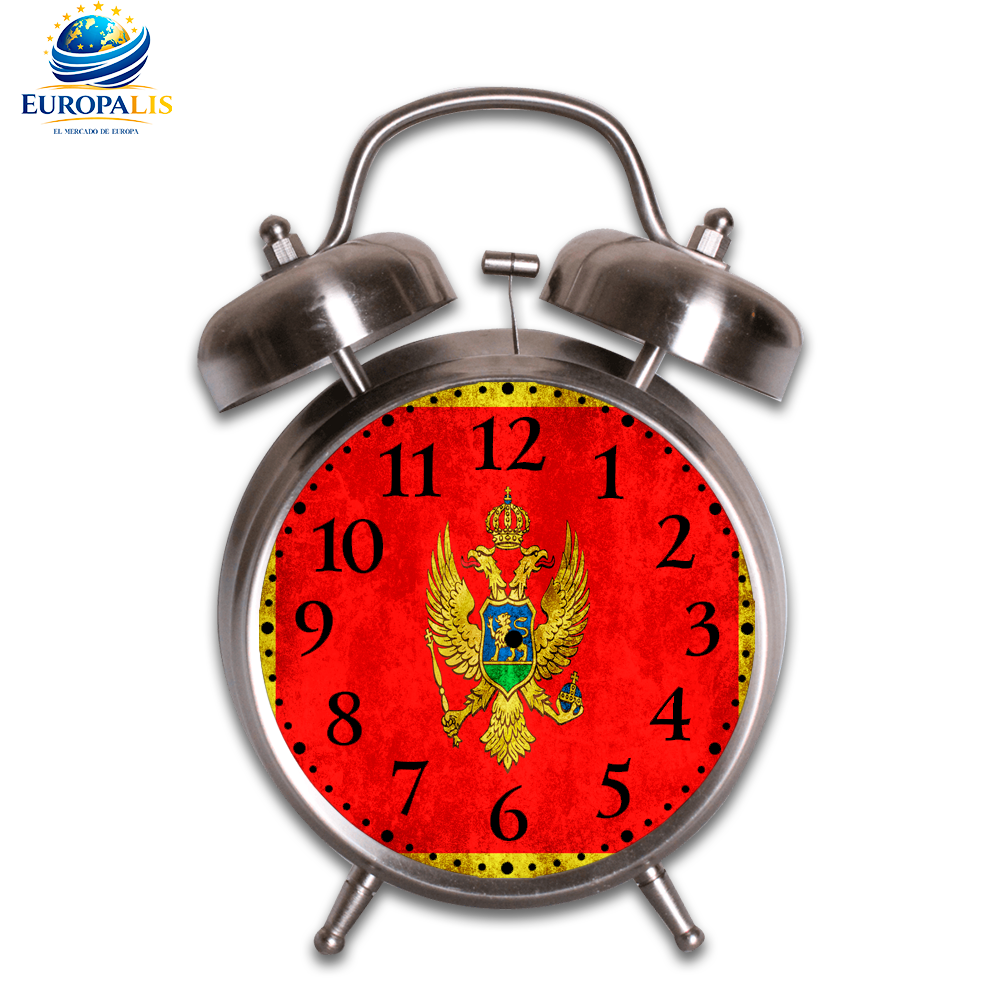 Reloj Despertador Bandera Montenegro