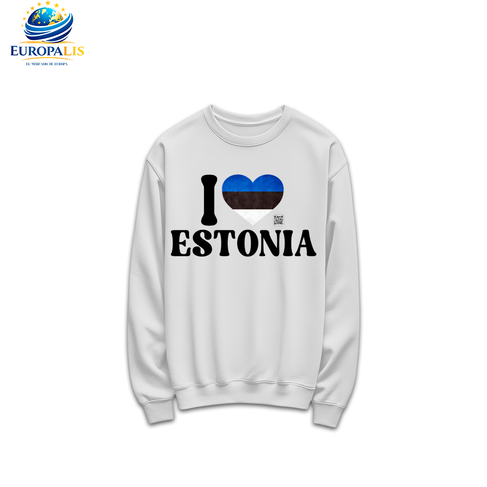 Sudadera sin Capucha Bandera Estonia