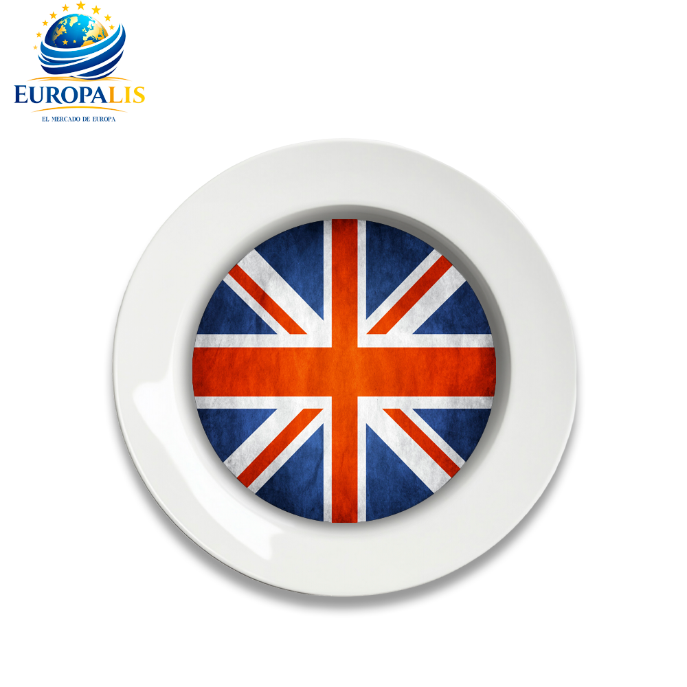 Plato Bandera Gran Bretaña