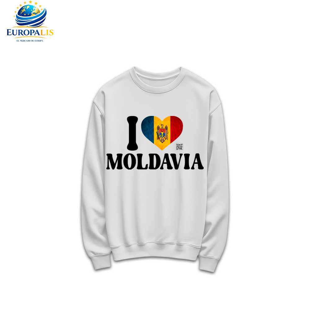 Sudadera sin Capucha Bandera Moldavia