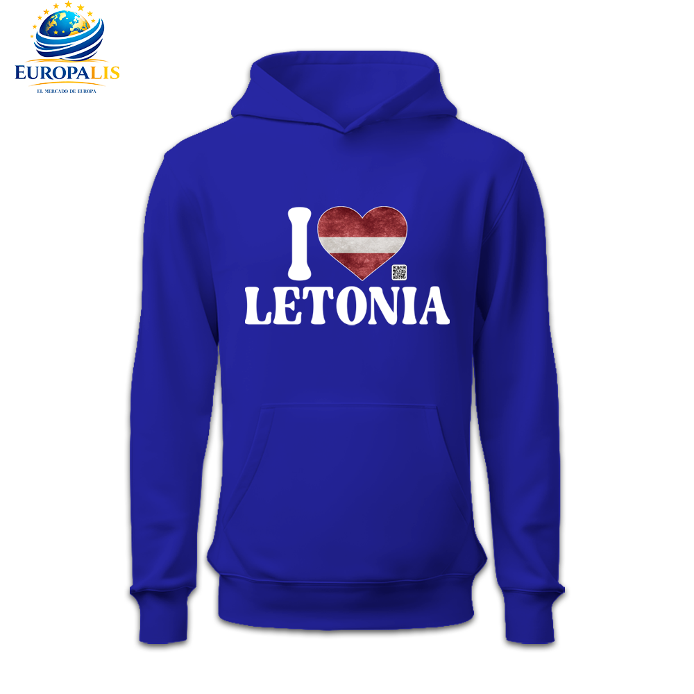 Sudadera con Capucha Bandera Letonia