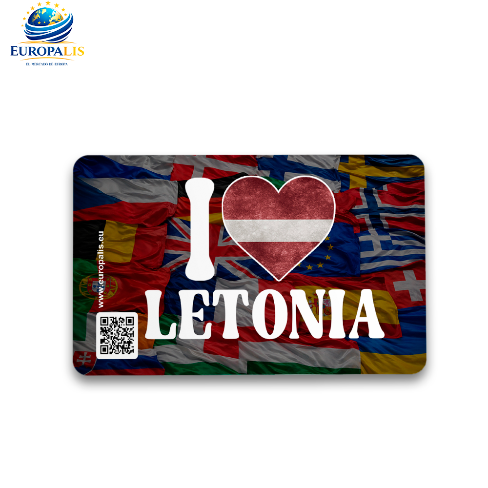 Imán I Love Letonia