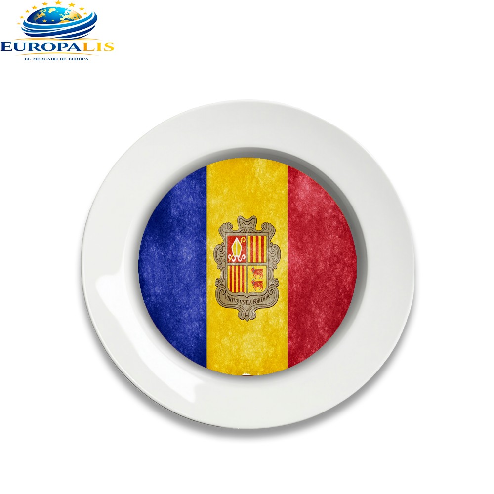 Plato Bandera Andorra