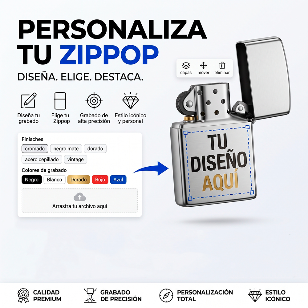 Zippo Personalizado | Grabado a Medida | Europalis