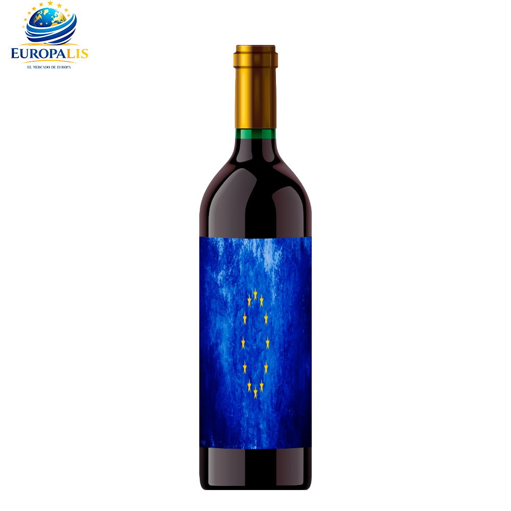 Vino Tinto Bandera Unión Europea
