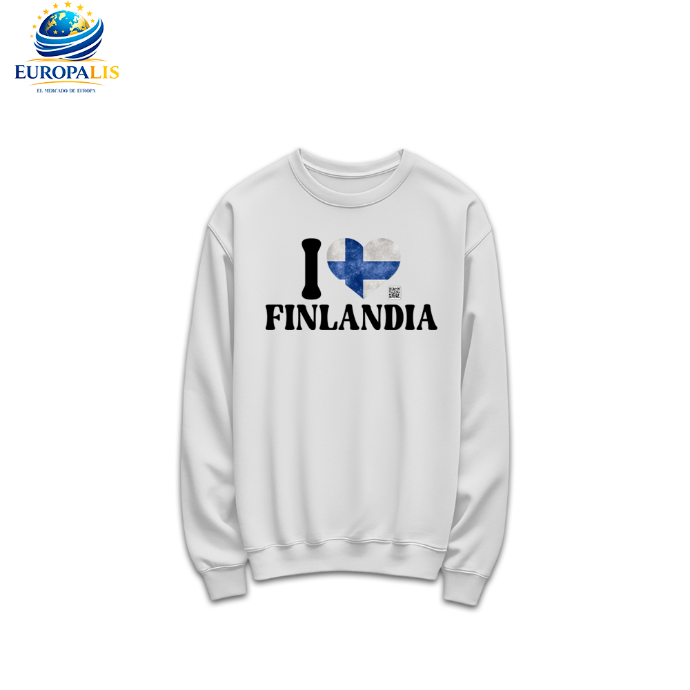 Sudadera sin Capucha Bandera Finlandia