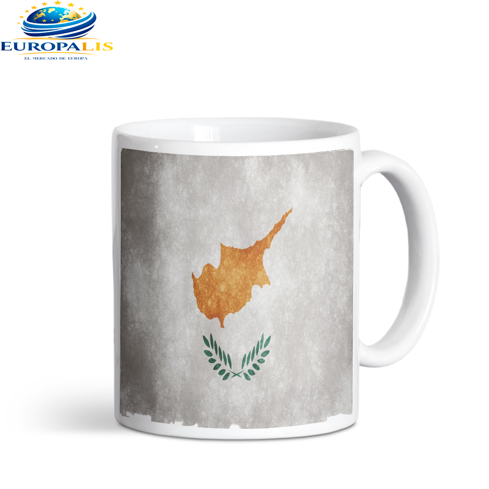Taza Bandera Chipre