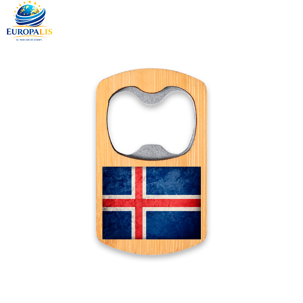 Abridor de Cerveza Bandera Islandia
