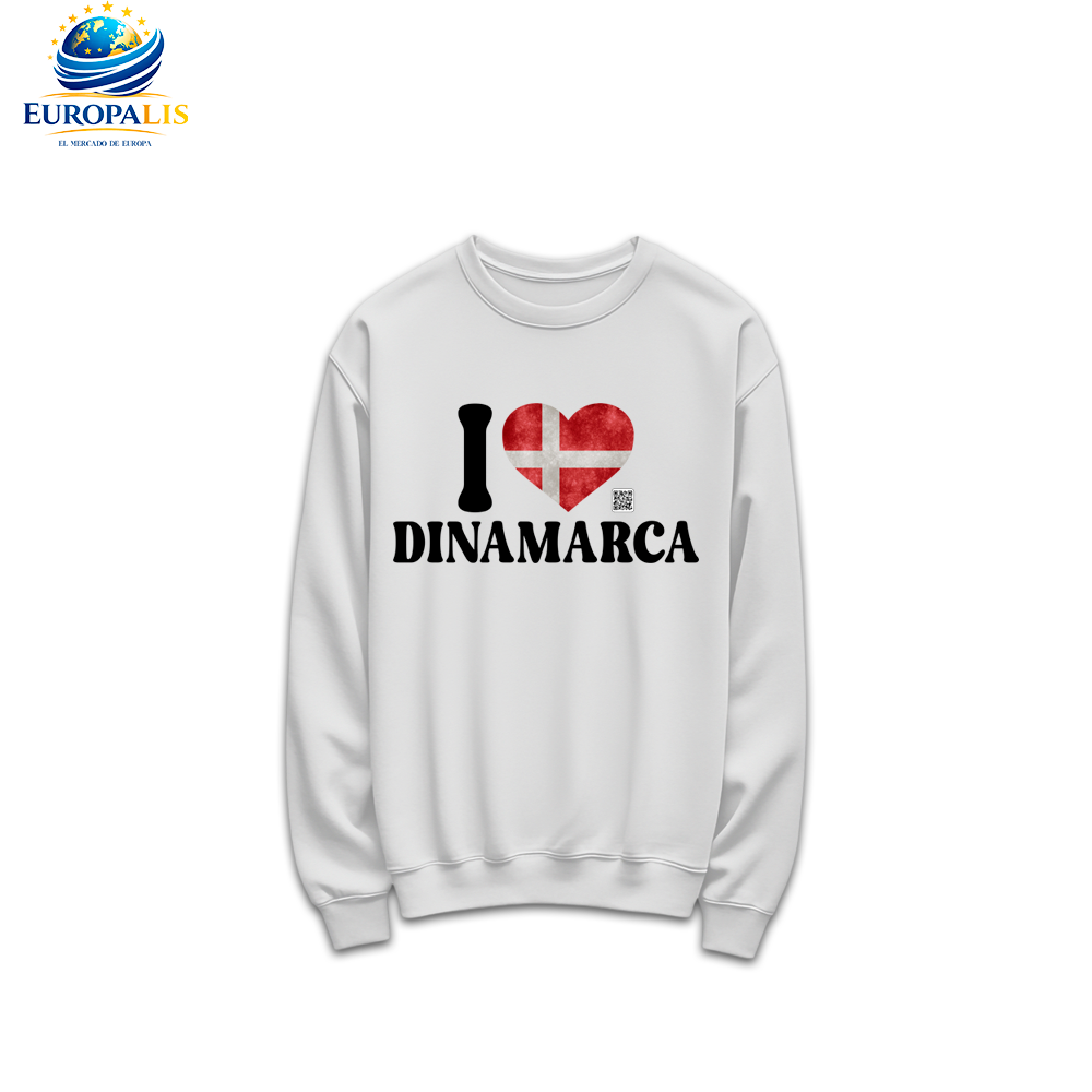 Sudadera sin Capucha Bandera Dinamarca