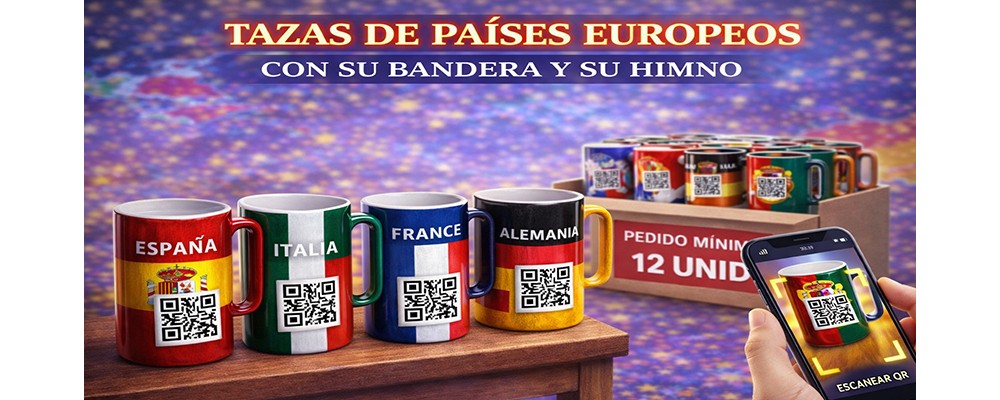 TAZAS DE PAÍSES EUROPEOS