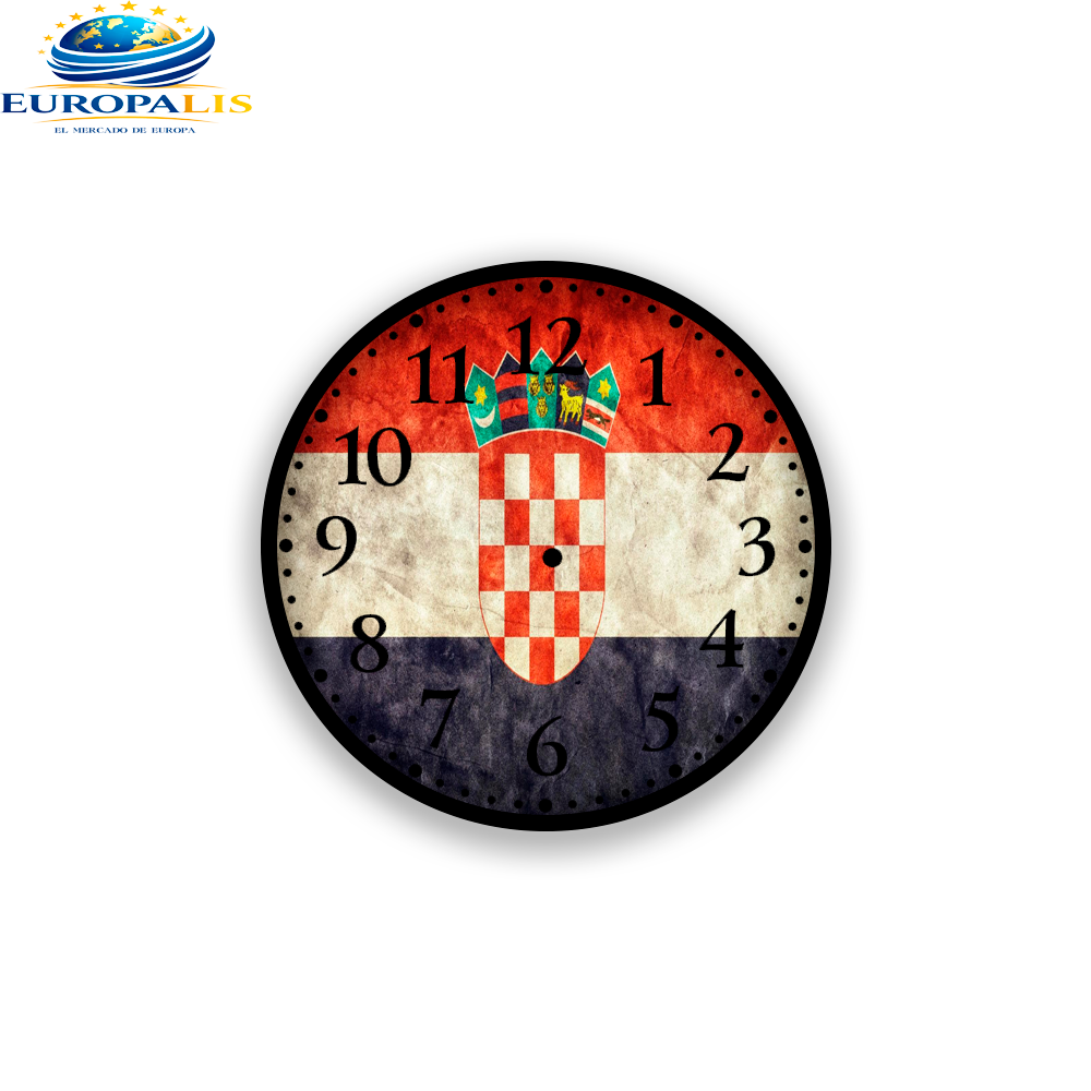 Reloj de Pared Bandera Croacia