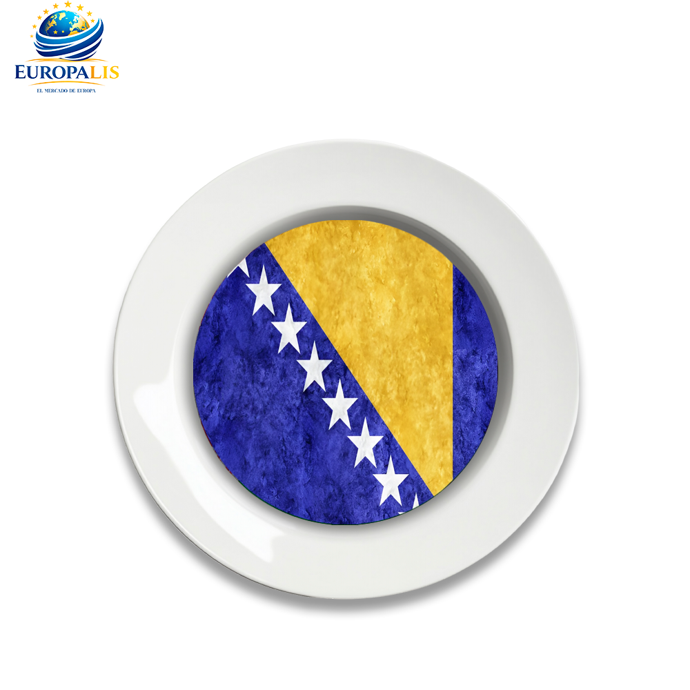 Plato Bandera Bosnia Herzegovina