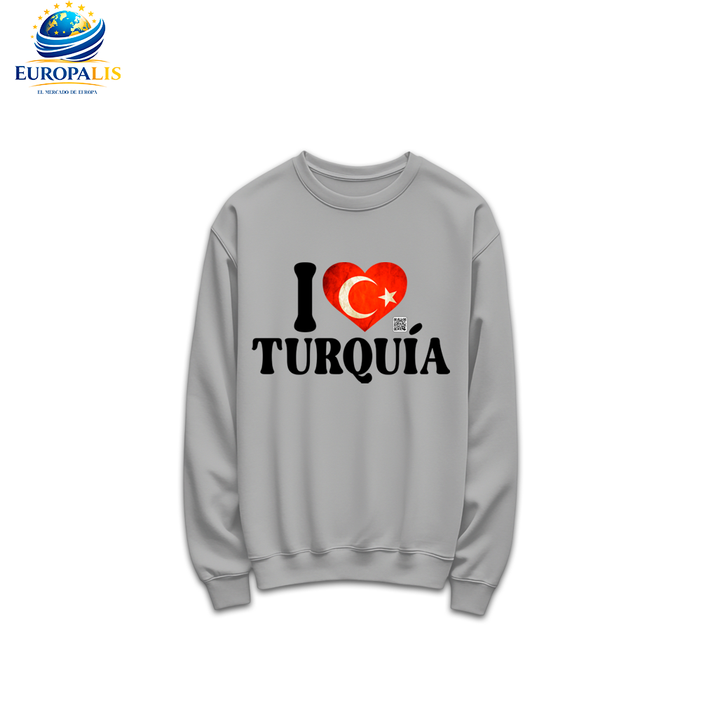 Sudadera sin Capucha Bandera Turquía