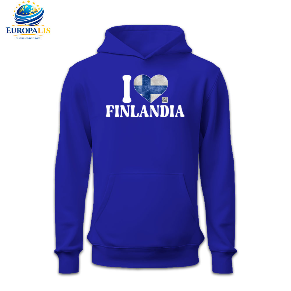 Sudadera con Capucha Bandera Finlandia