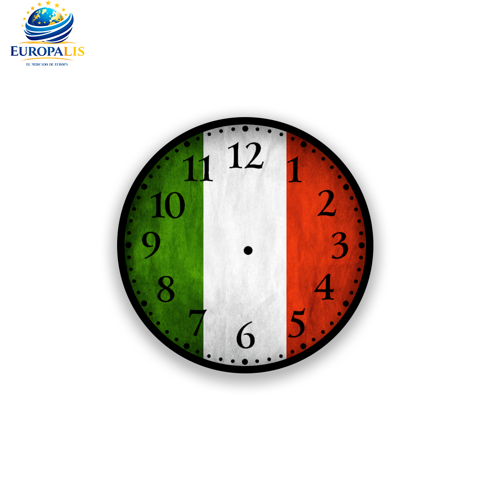 Reloj de Pared Bandera Italia