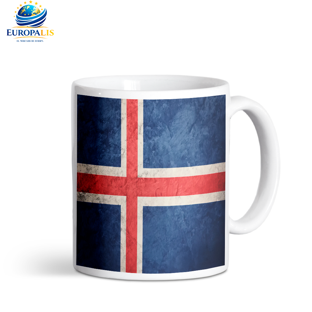 Taza Bandera Islandia