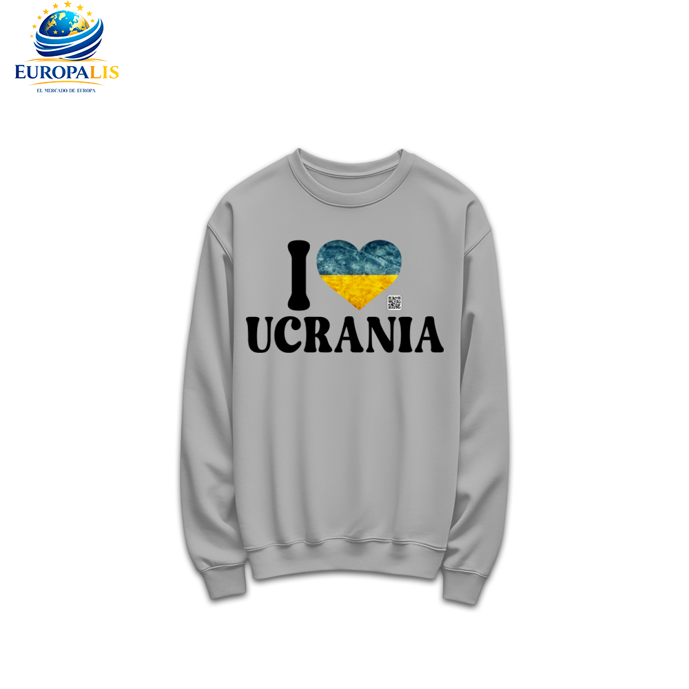 Sudadera sin Capucha Bandera Ucrania