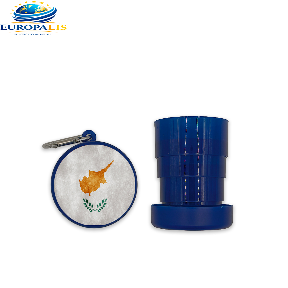 Vaso Portátil Bandera Chipre