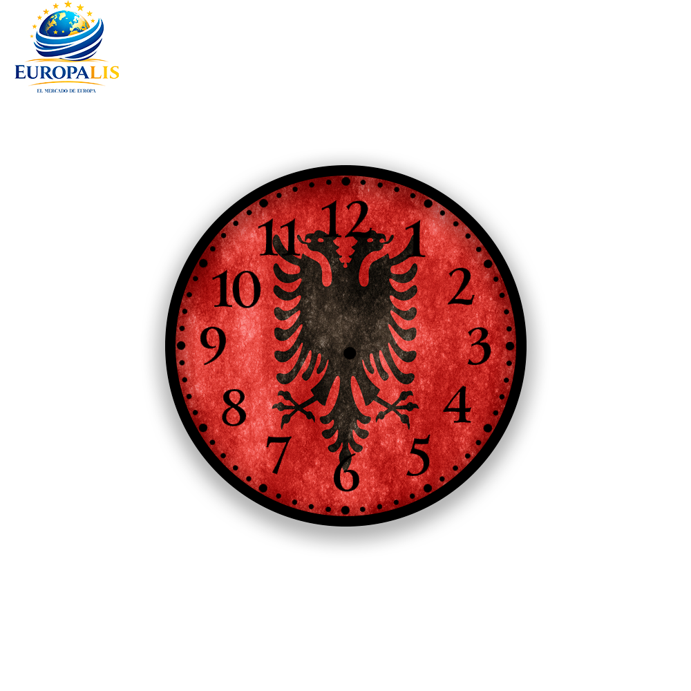 Reloj de Pared Bandera Albania
