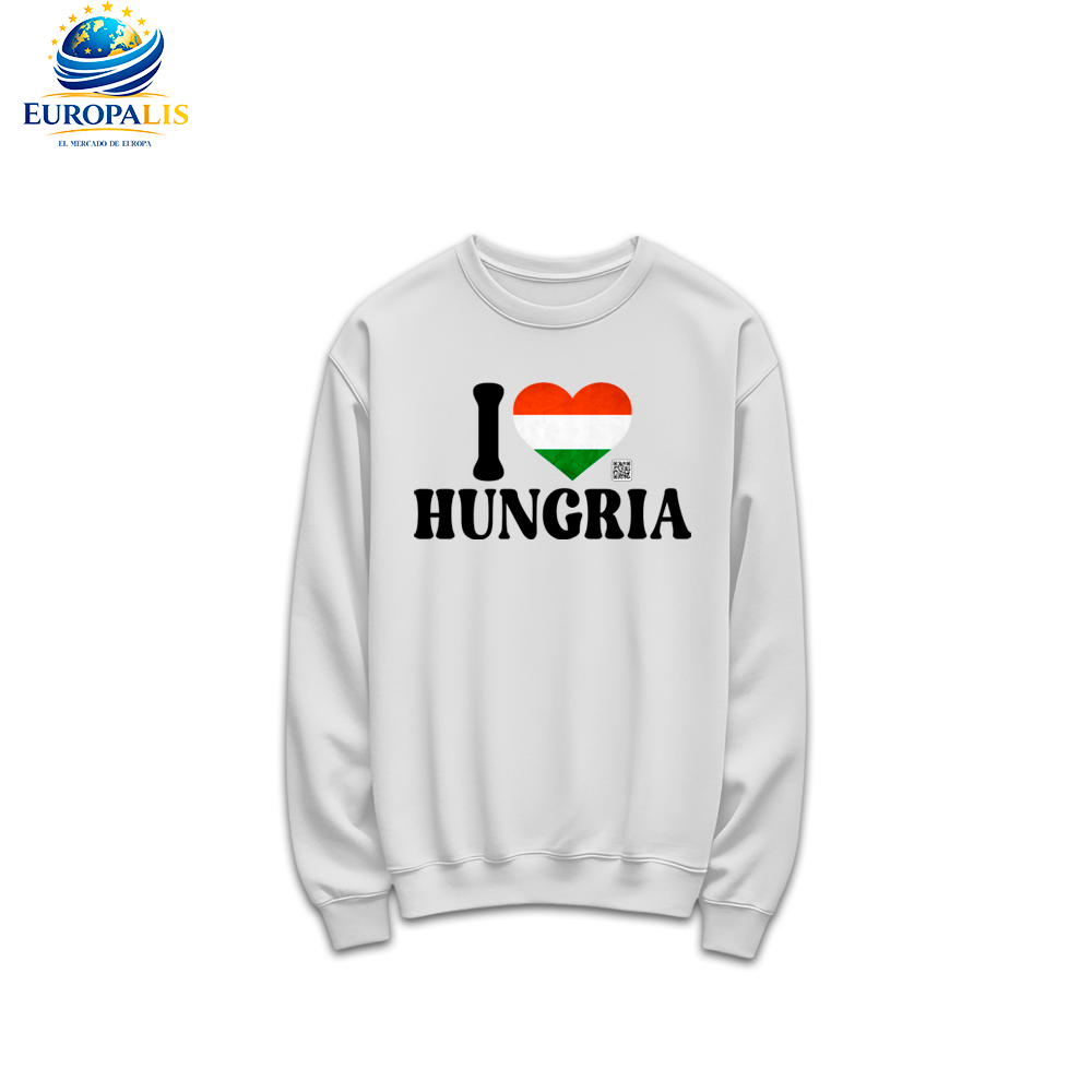 Sudadera sin Capucha Bandera Hungría