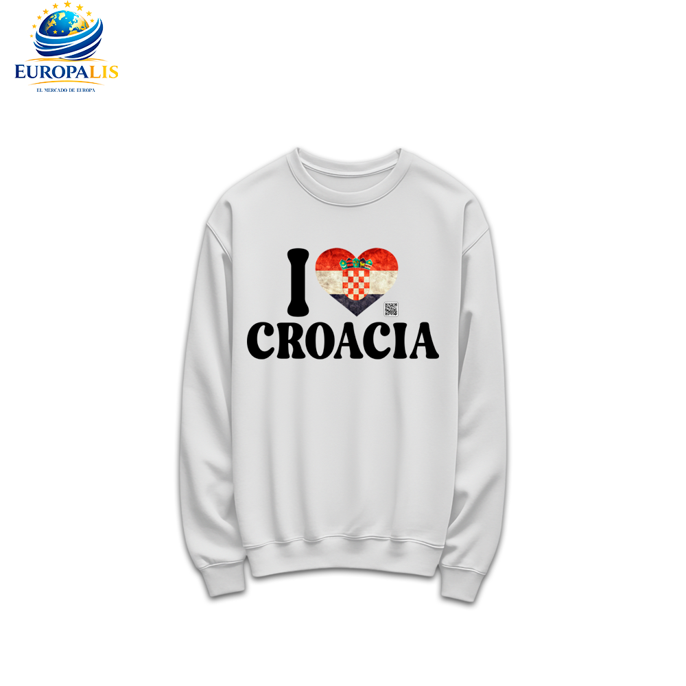Sudadera sin Capucha Bandera Croacia