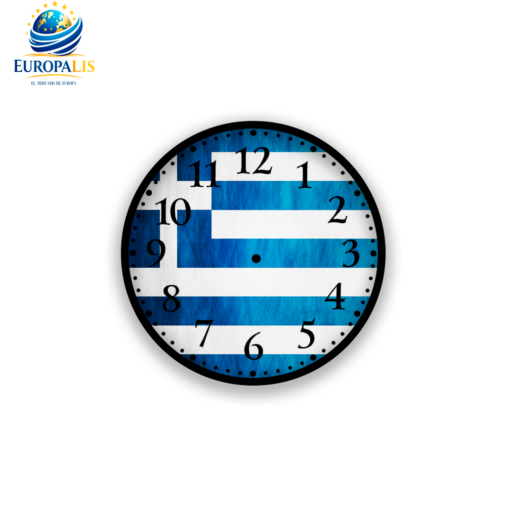 Reloj de Pared Bandera Grecia