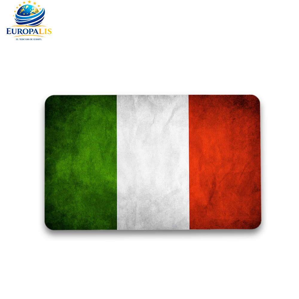 Imán Cuadrado Bandera Italia
