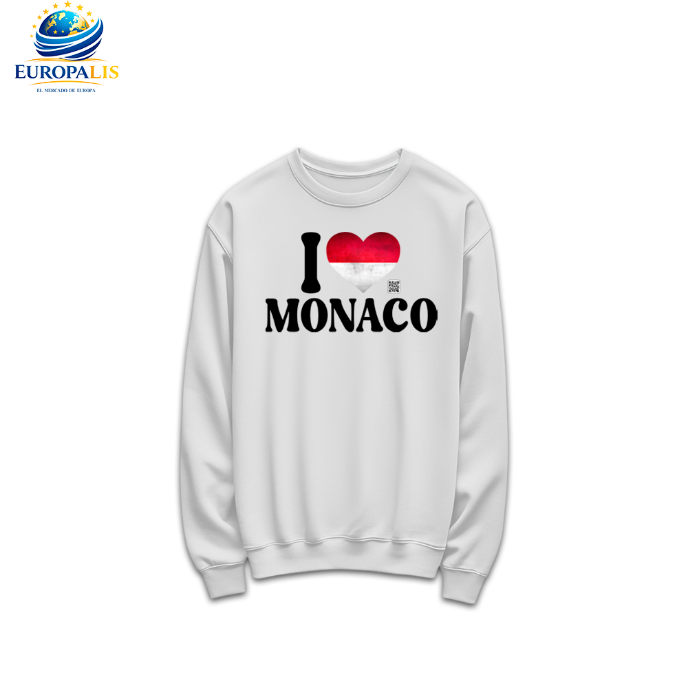 Sudadera sin Capucha Bandera Mónaco