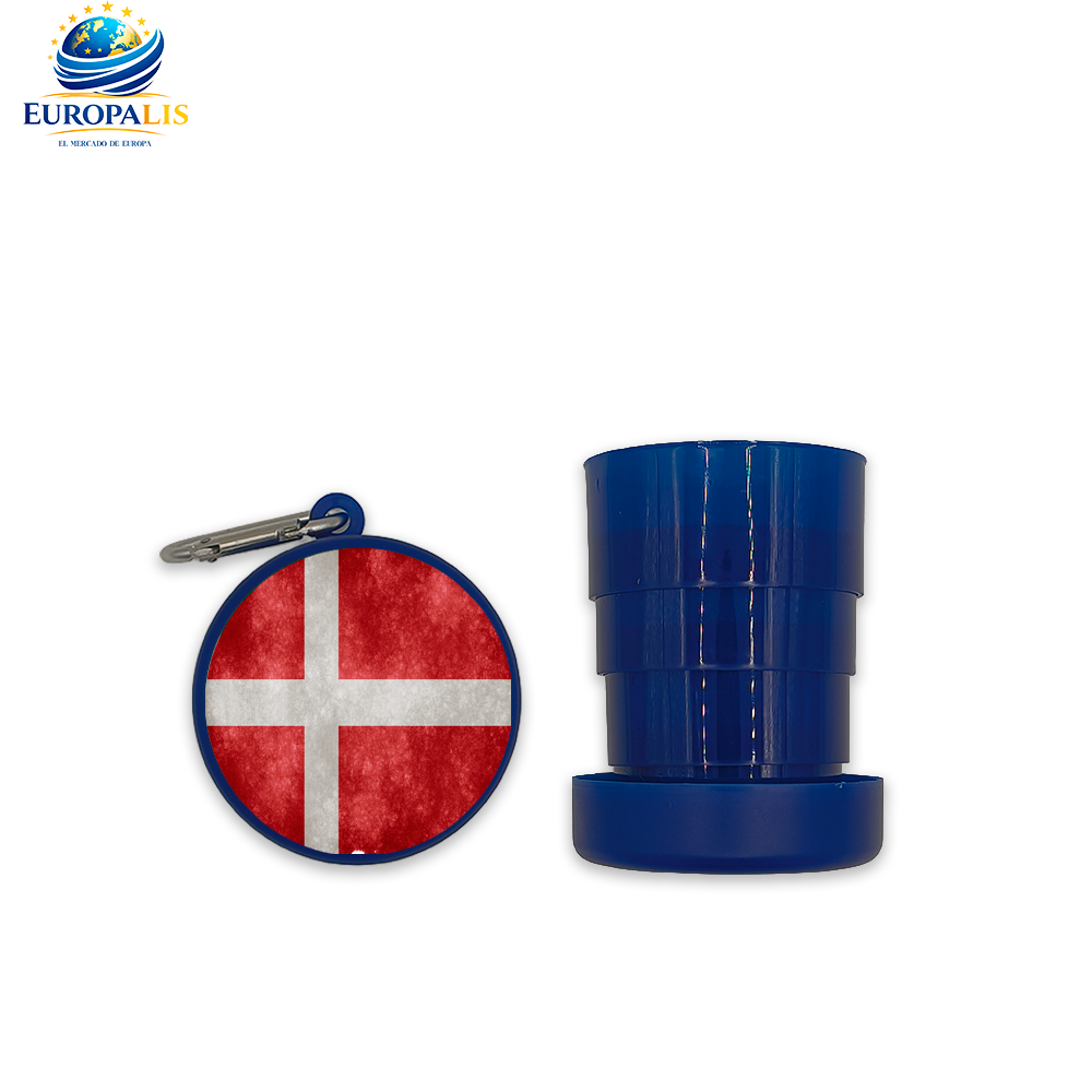 Vaso Portátil Bandera Dinamarca