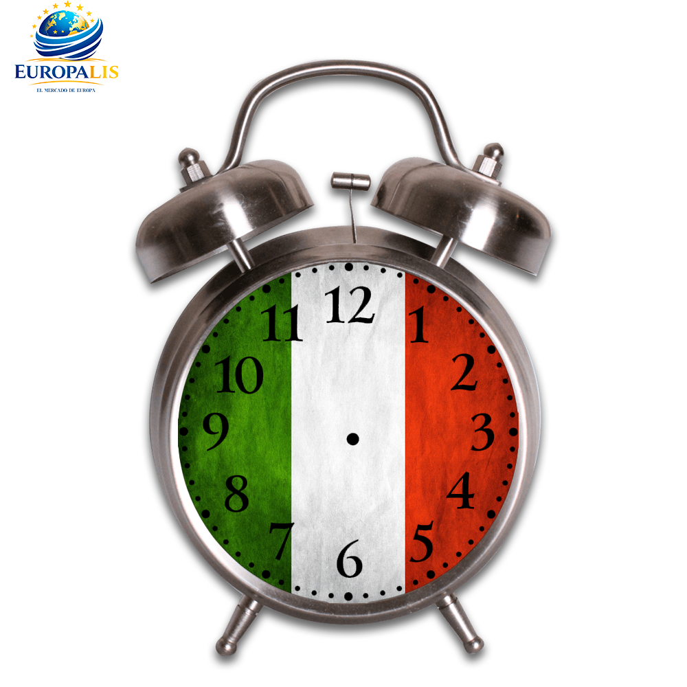 Reloj Despertador Bandera Italia