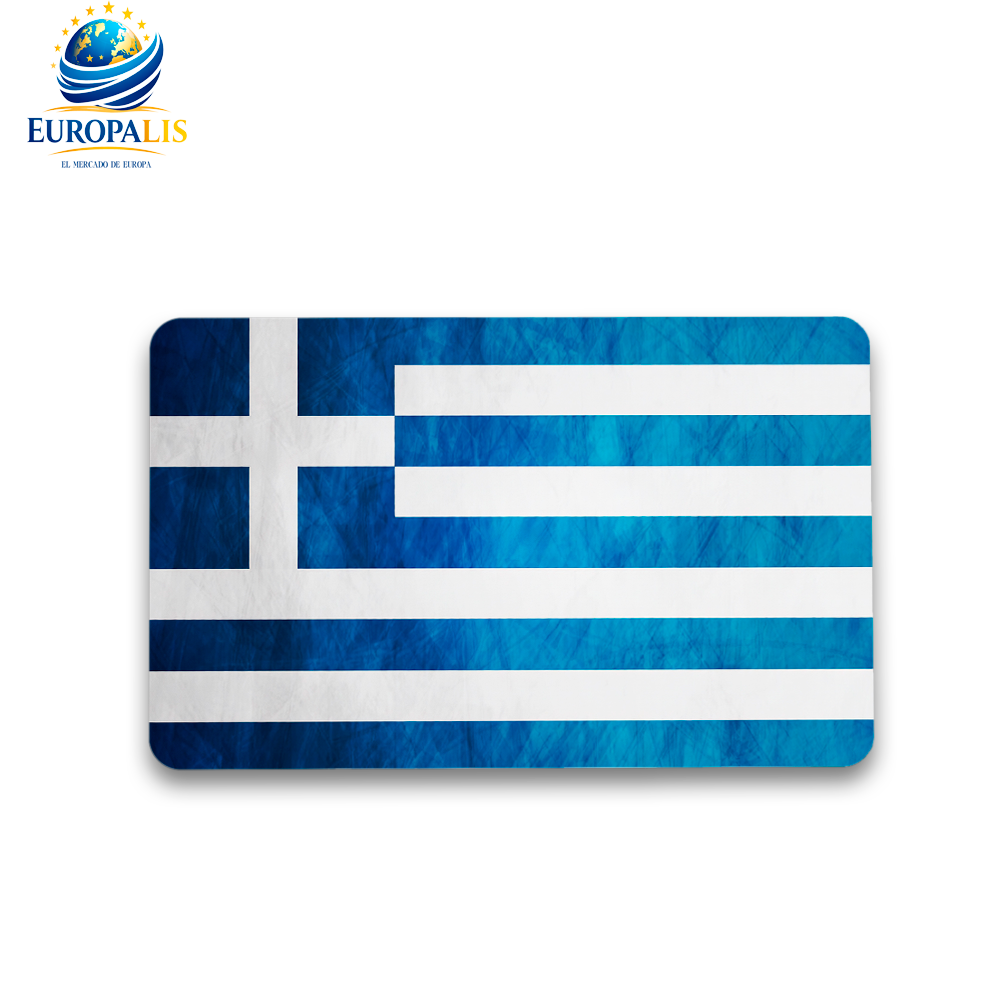 Imán Cuadrado Bandera Grecia