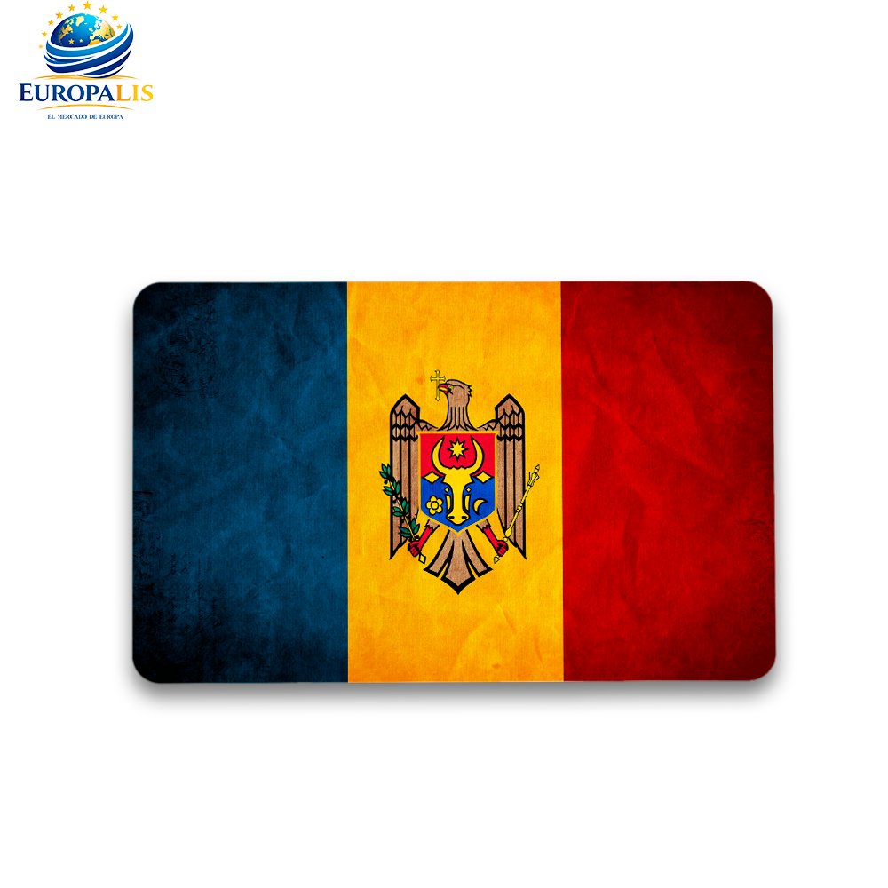 Imán Cuadrado Bandera Moldavia