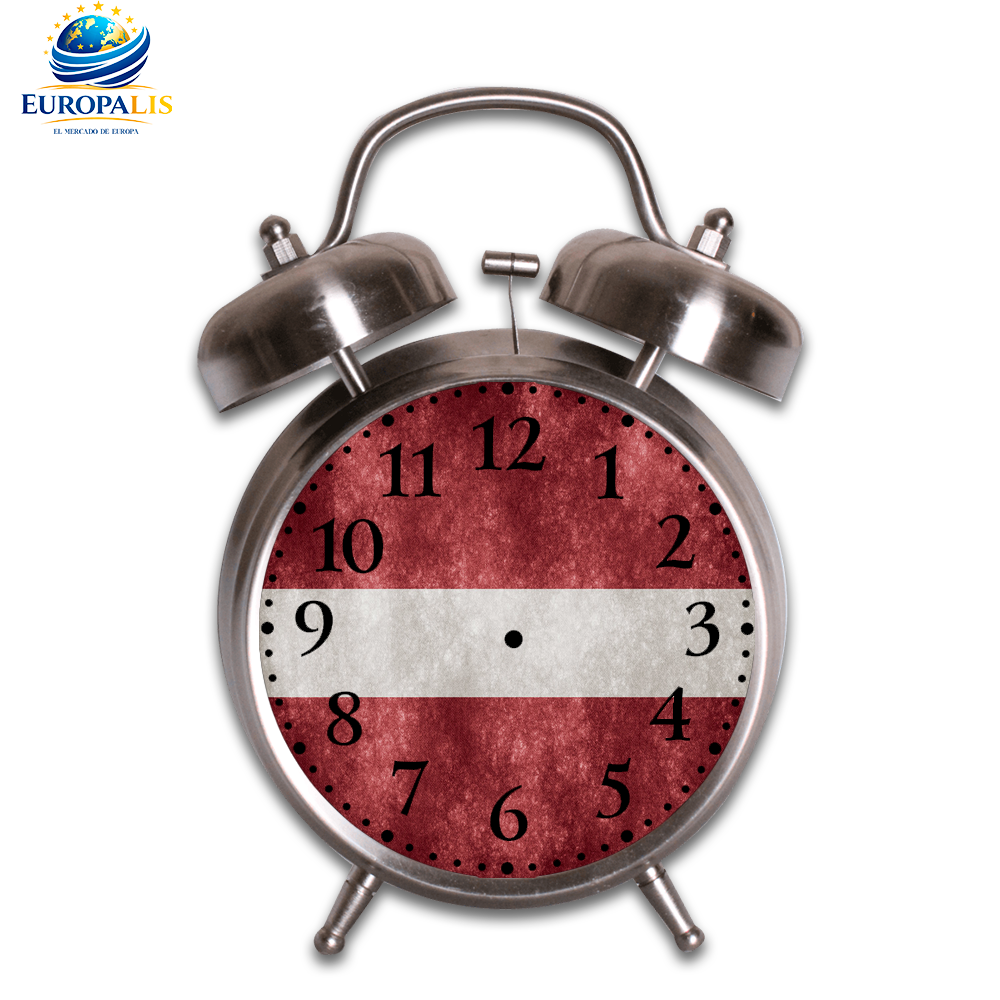 Reloj Despertador Bandera Letonia