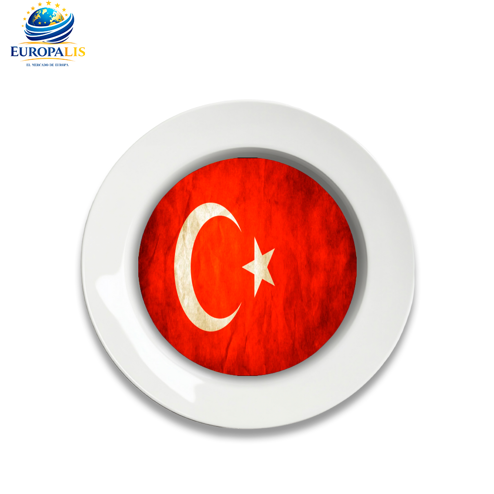 Plato Bandera Turquía