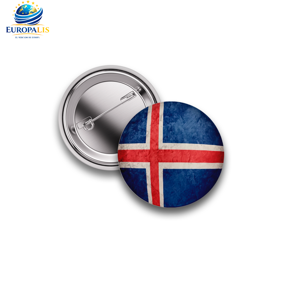 Pin Bandera Islandia