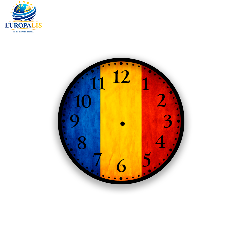 Reloj de Pared Bandera Rumanía