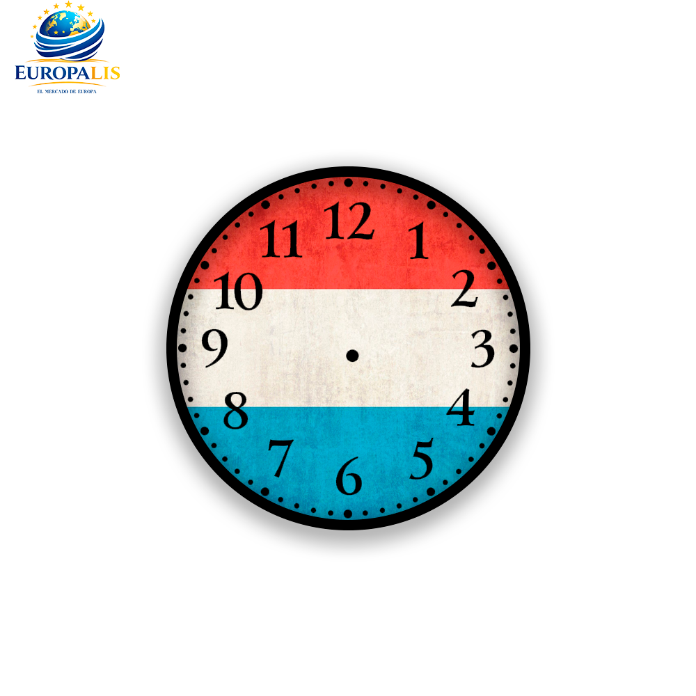 Reloj de Pared Bandera Luxemburgo