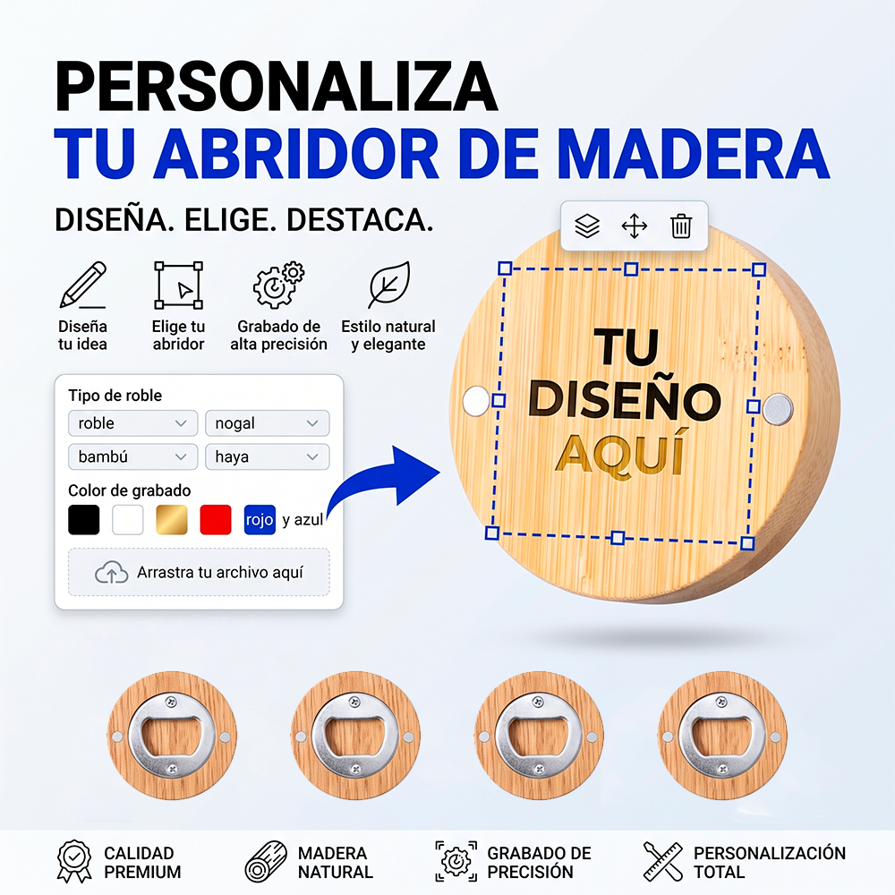 Abridor de Cerveza Personalizado | 2 Modelos | Europalis