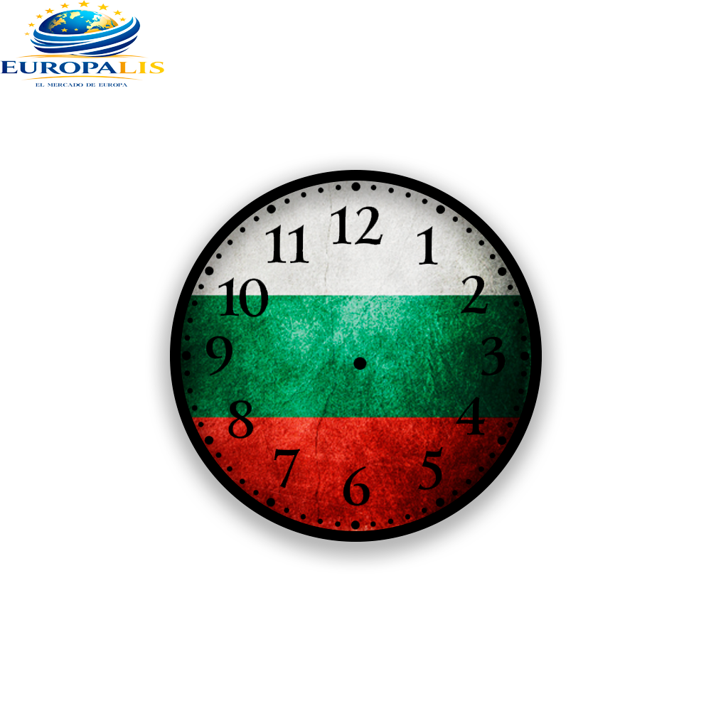 Reloj de Pared Bandera Bulgaria