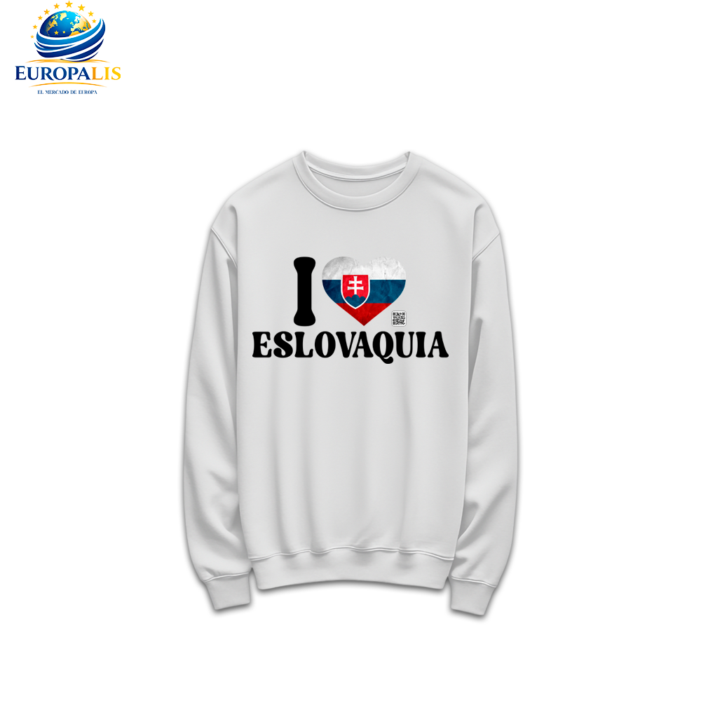 Sudadera sin Capucha Bandera Eslovaquia