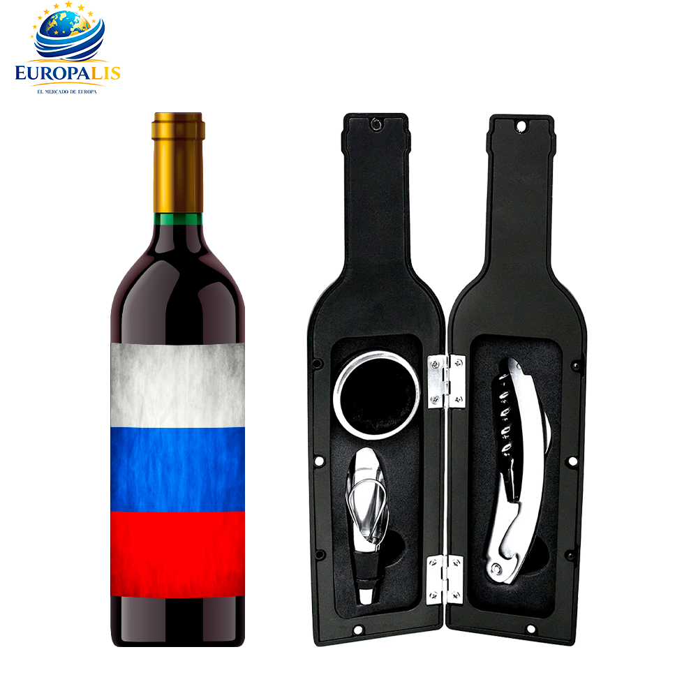 Kit Sacacorchos Bandera Rusia