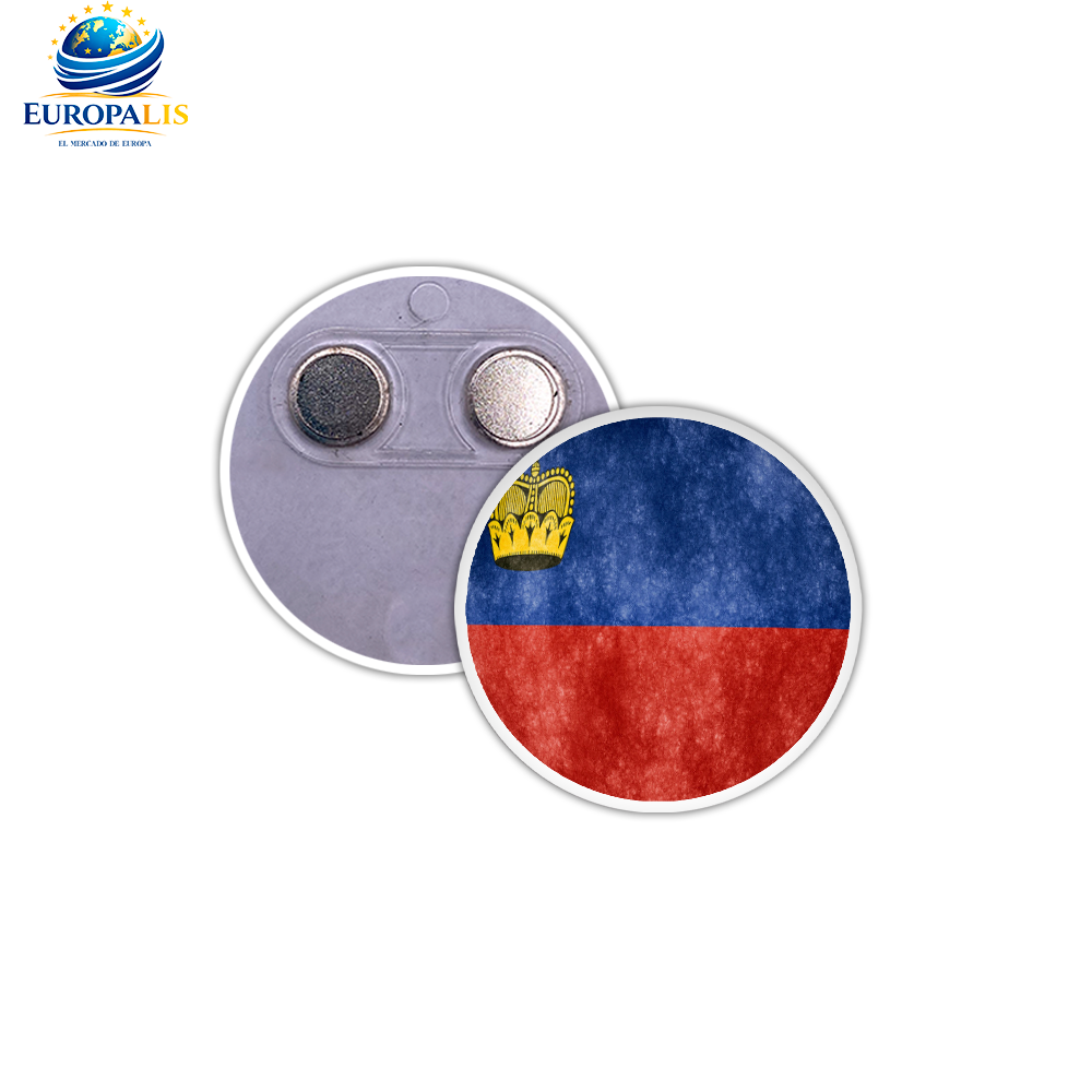 Imán Redondo Bandera Liechtenstein