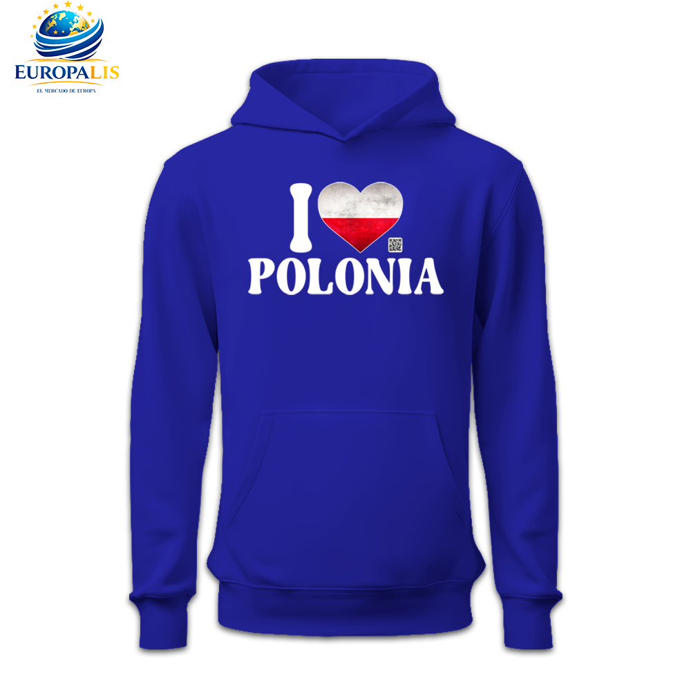 Sudadera con Capucha Bandera Polonia