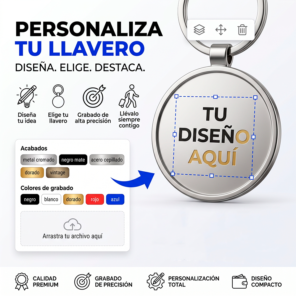 Llavero Redondo Personalizado | Sube tu Diseño | Europalis
