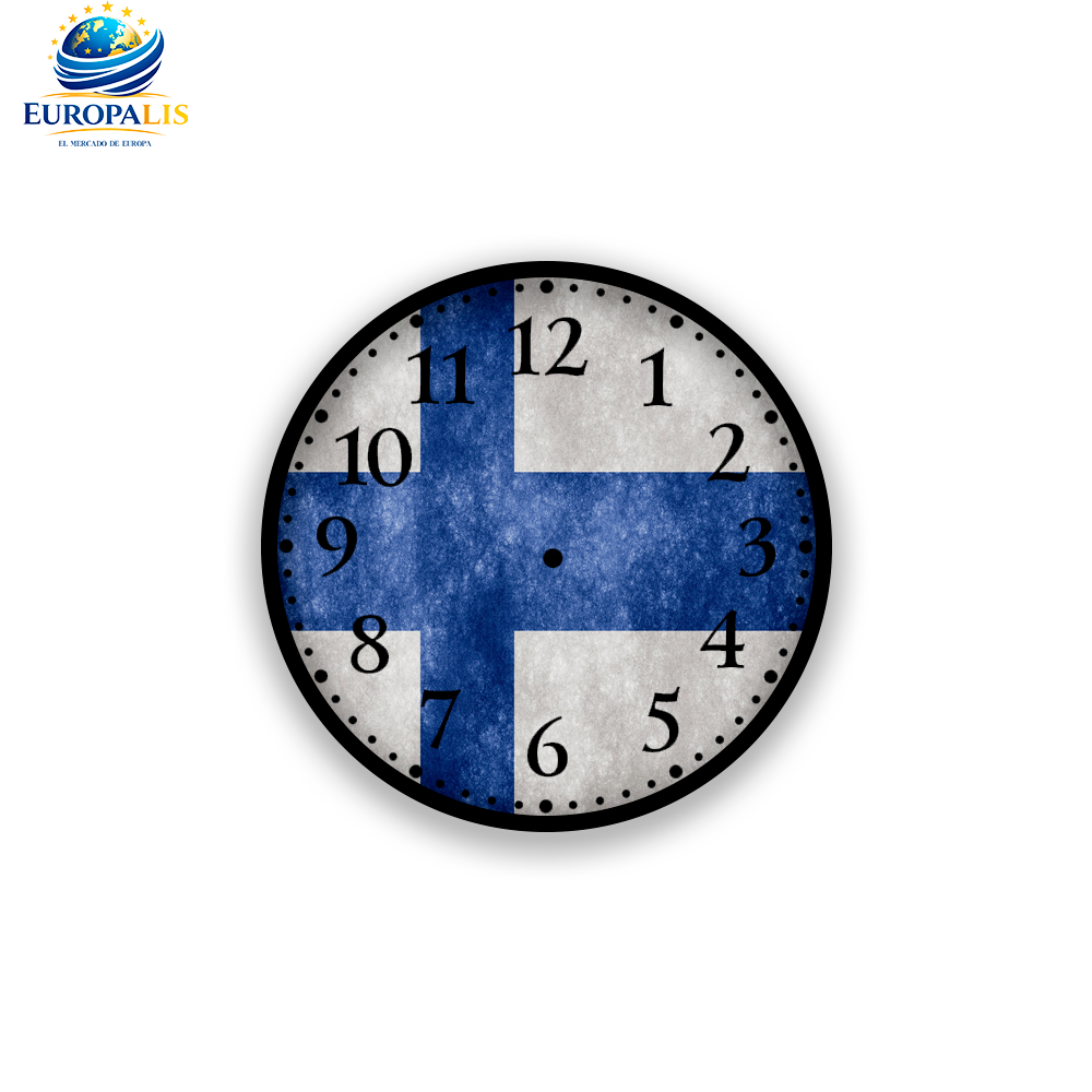 Reloj de Pared Bandera Finlandia