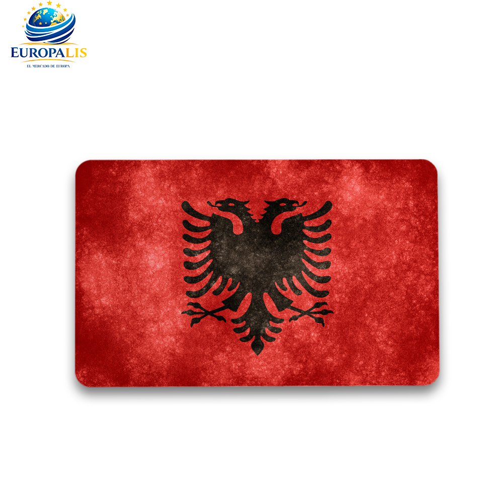 Imán Cuadrado Bandera Albania
