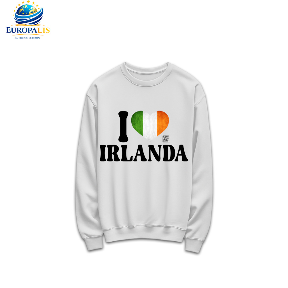 Sudadera sin Capucha Bandera Irlanda