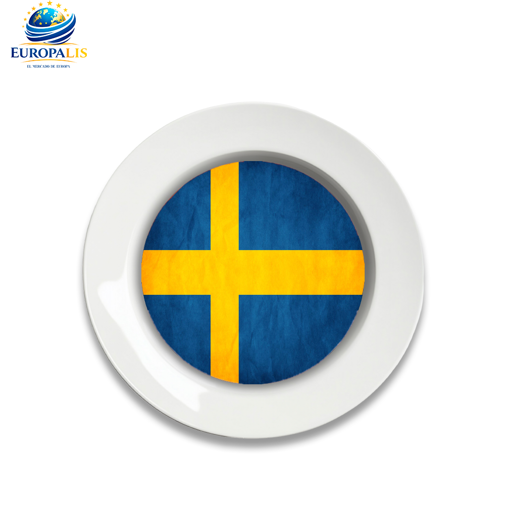 Plato Bandera Suecia