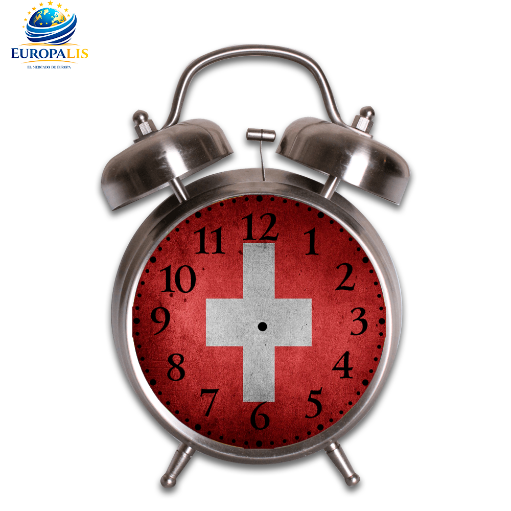 Reloj Despertador Bandera Suiza