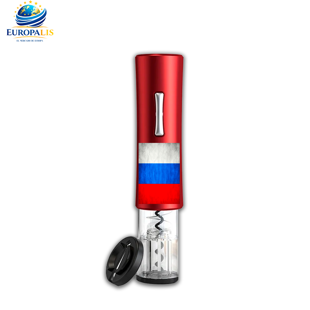 Sacacorchos Eléctrico Bandera Rusia